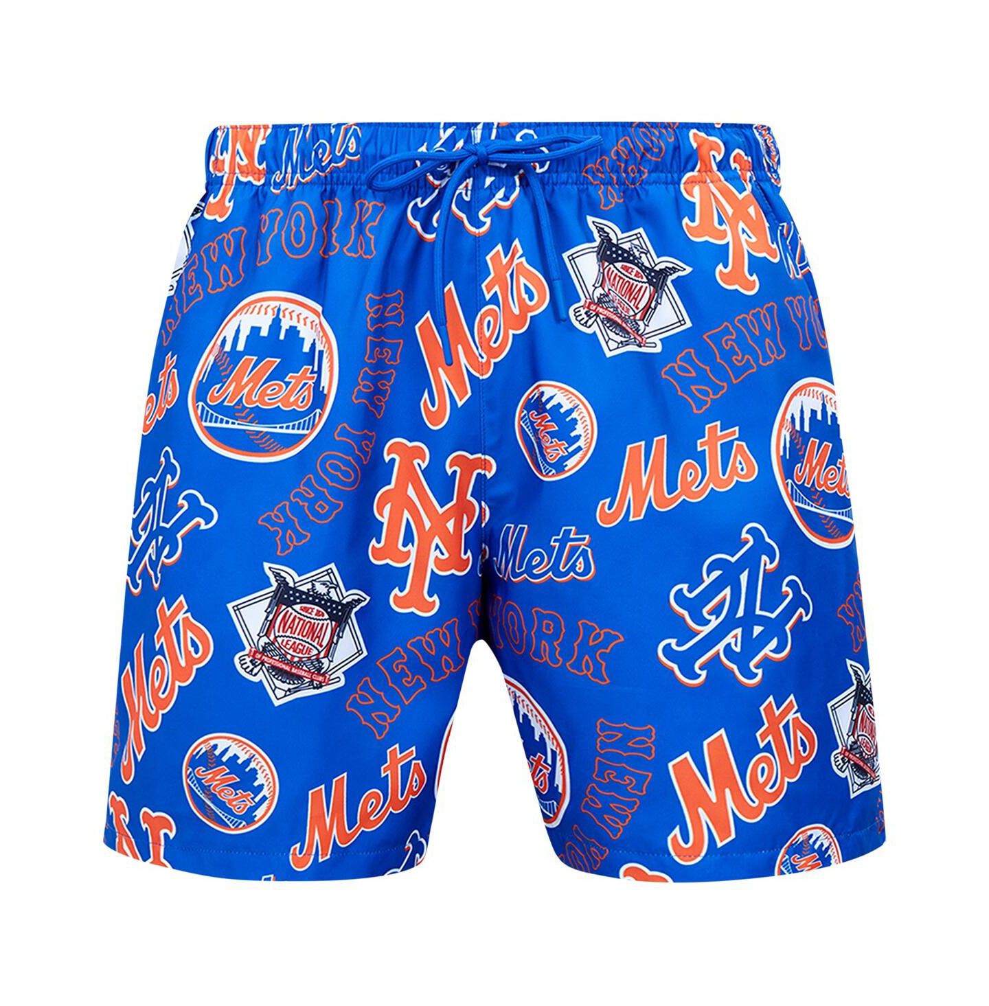 Мужские шорты Pro Standard Royal New York Mets Toss Logo Woven — фото 4