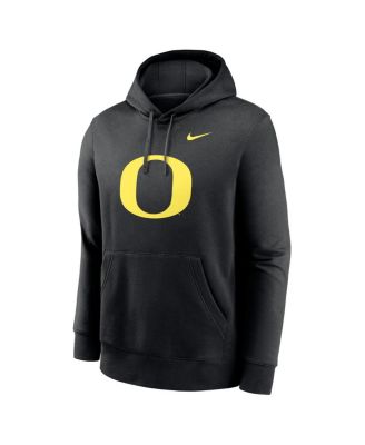 Men's Black Oregon Ducks Primetime Evergreen Club Fleece Pullover Hoodie