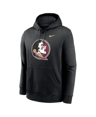 Men's Black Florida State Seminoles Primetime Evergreen Club Fleece Pullover Hoodie