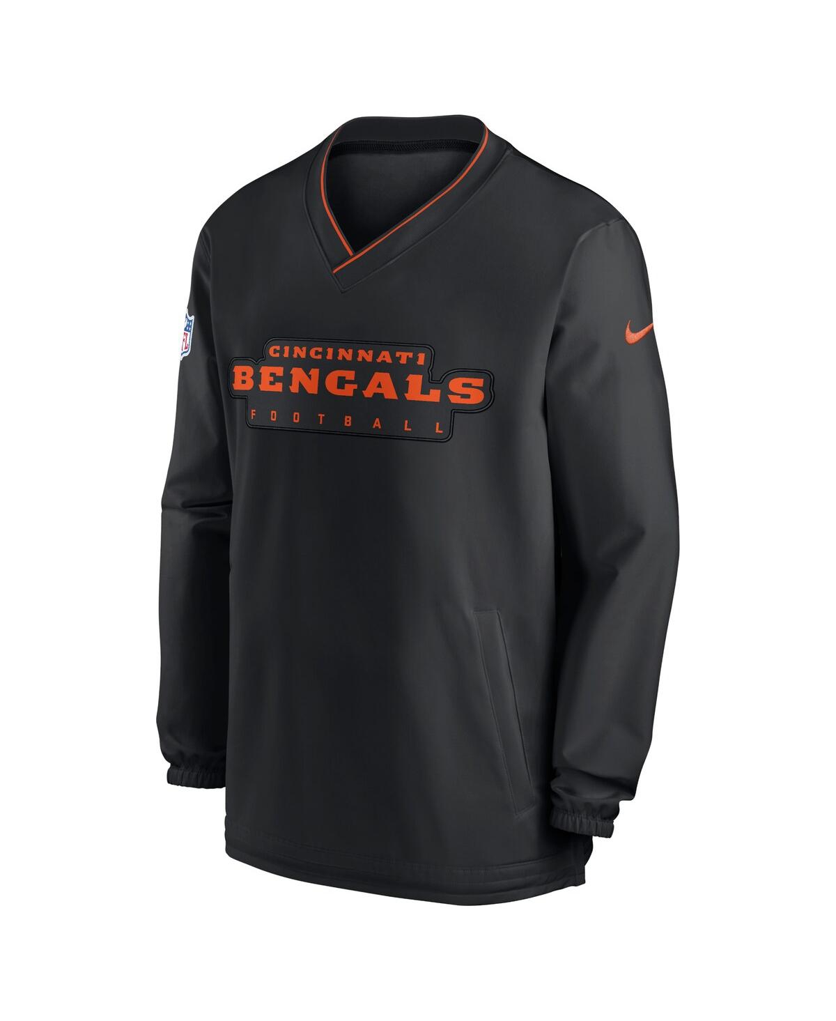 Nike Men'sCincinnati Bengals Sideline Pullover Wind Shirt - Black