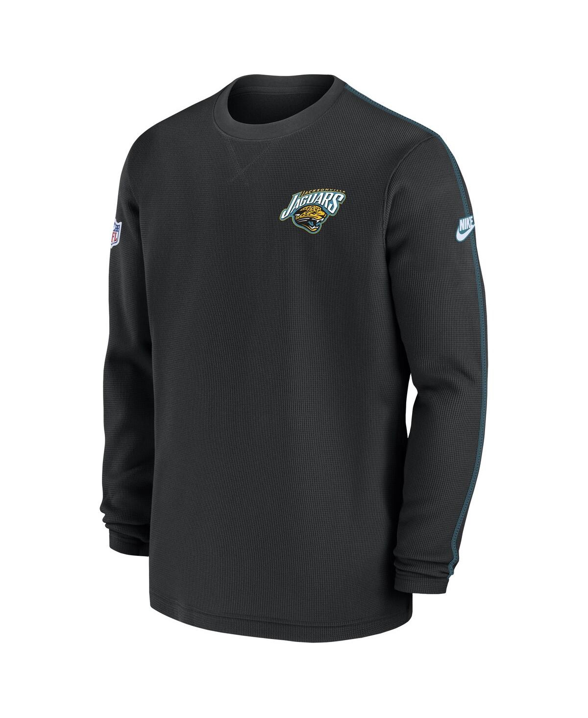 Nike Men'sJacksonville Jaguars Throwback Alternate Logo Coach Long Sleeve Top - Black