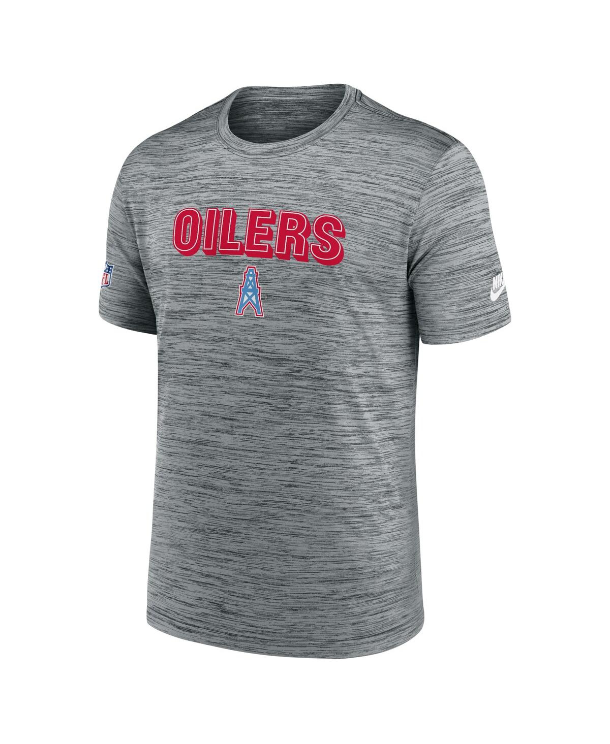 Nike Men'sTennessee Titans Velocity Oilers Throwbacks Alternate Logo Performance T-Shirt - Gray