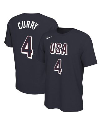 Nike Men s Stephen Curry Navy USA Basketball 2024 Summer Olympics Name Number T Shirt Macy s