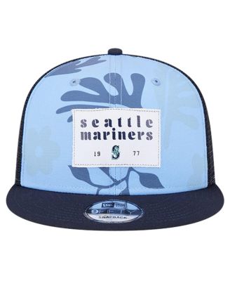 Men's Navy Seattle Mariners Bikini Bottom Trucker 9FIFTY Snapback Hat