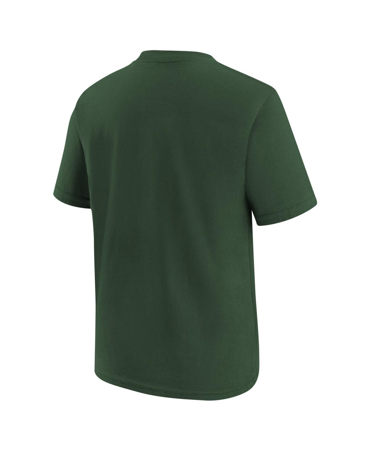 Nike Big Boys And Girls Hunter Green Seattle Storm Essential Logo T-shirt In Hunter Green