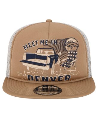 Men's Tan Denver Broncos Meet Me 9FIFTY Snapback Hat