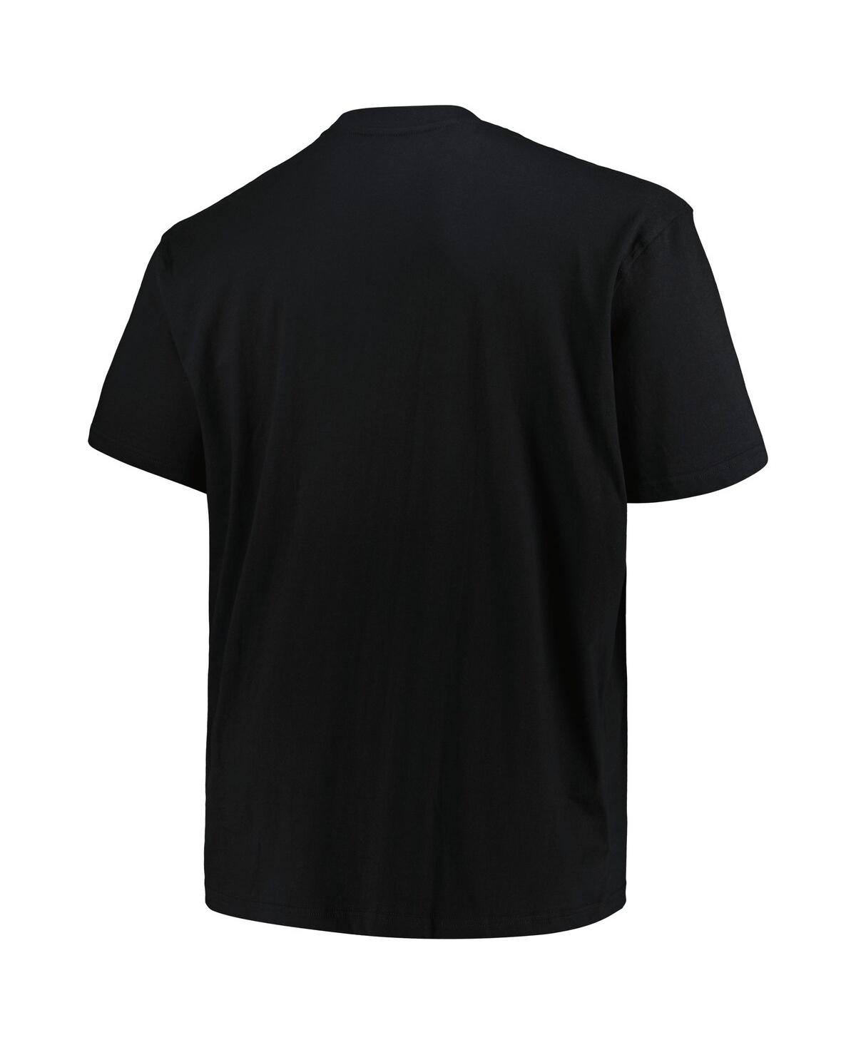 Fanatics Men's Black Philadelphia Eagles Big Tall Pop T-shirt In Black