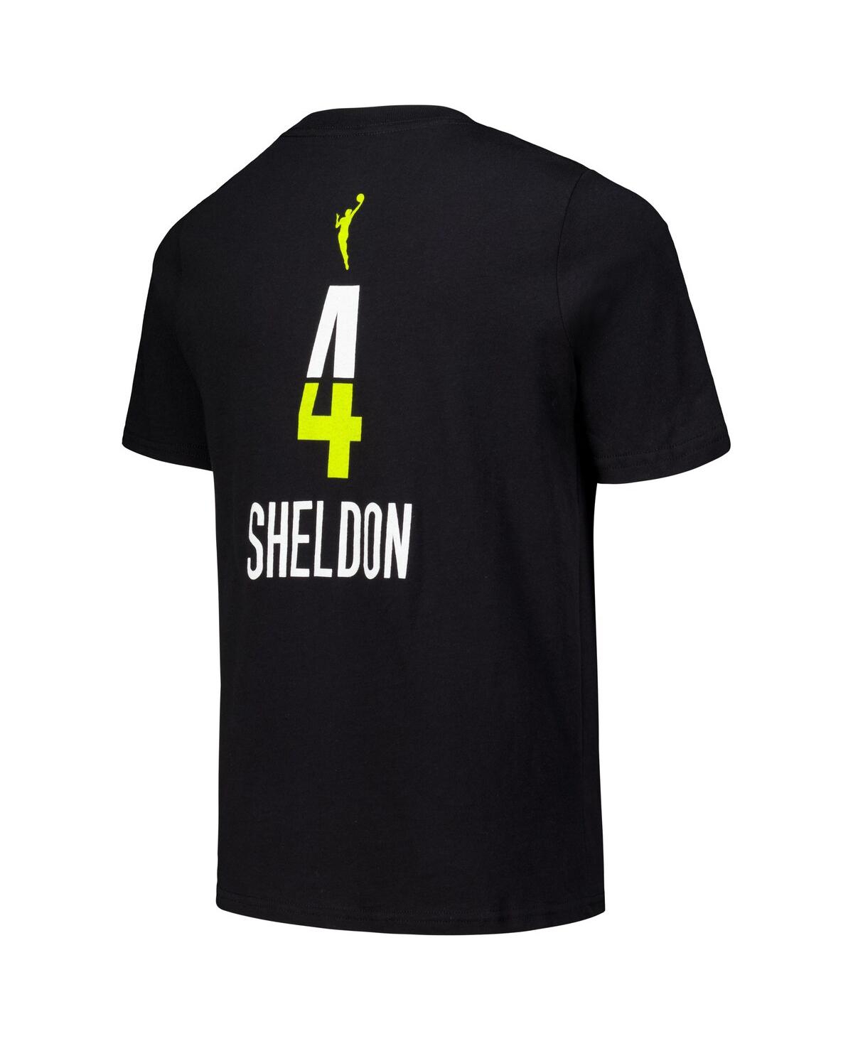 Nike Big Boys and Girls Jacy SheldonDallas Wings Draft Rebel Edition Name Number T-Shirt - Black