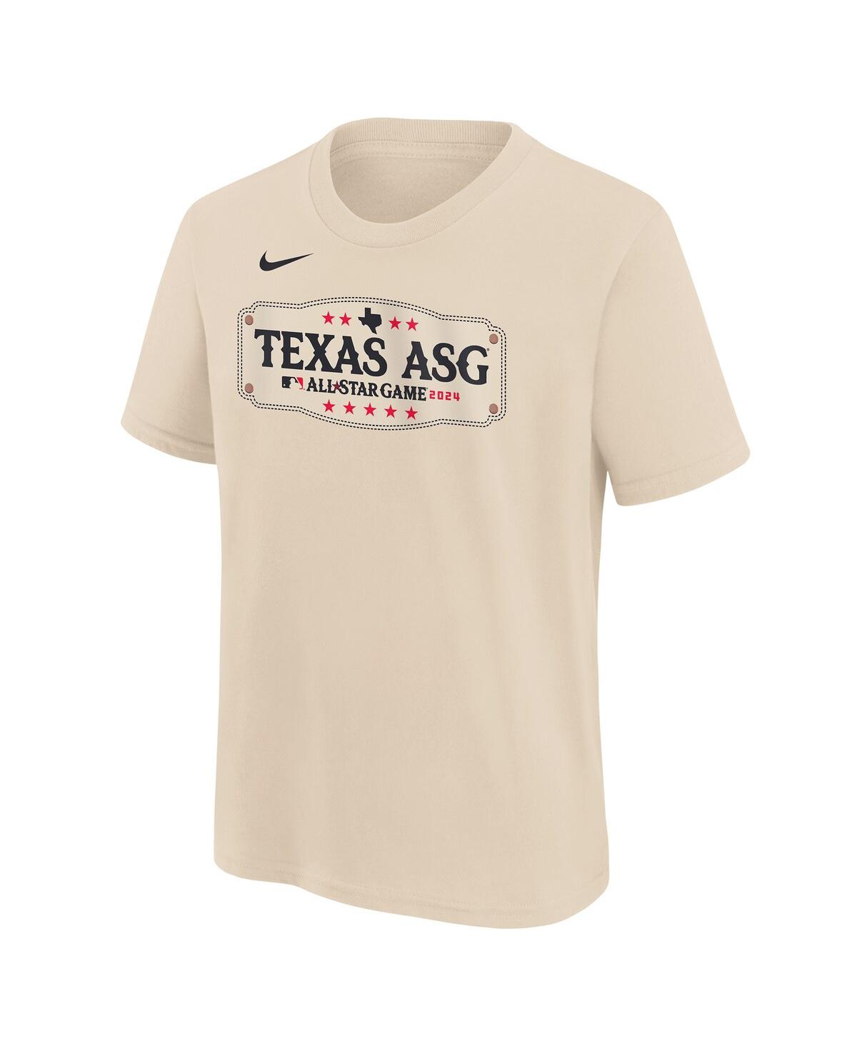 Nike Big Boys And Girls Cream 2024 Mlb All-star Game Graphic T-shirt In Cream