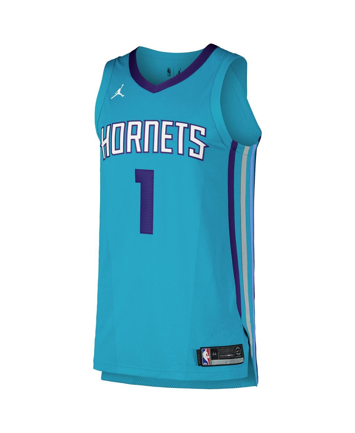 Jordan Men's LaMelo BallCharlotte Hornets Authentic Player Jersey - Icon Edition - Teal