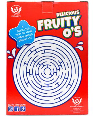 Big Fruity O's Candy Cereal Box, 16 oz.