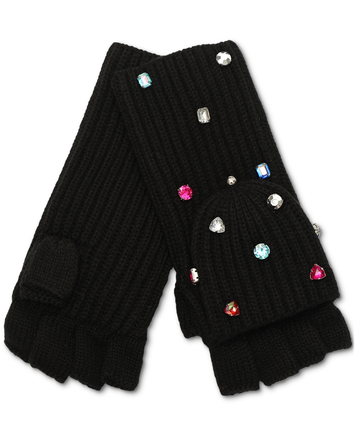 Kate Spade New York Women's Embellished Pop-Top Gloves