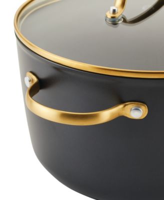 Forged Induction Ceramic Nonstick Stockpot with Lid, 6 Quart