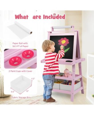 3-in-1 Double-Sided Storage Art Easel