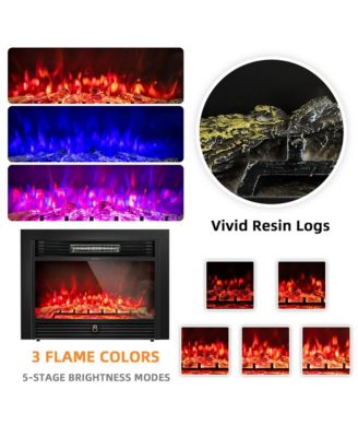 70'' Fireplace TV Stand Media W/ 28.5'' 750W/1500W Electric Fireplace