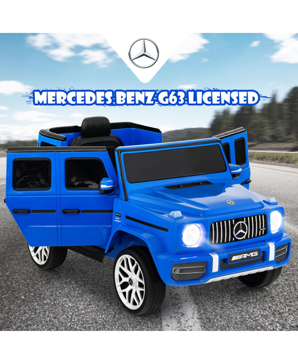 12V Mercedes-Benz G63 Licensed Kids Ride On Car with Remote Control
