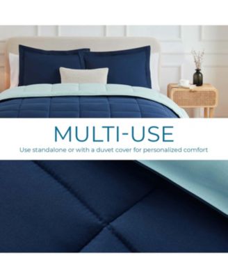Premium Quilted All Season Goose Down Alternative Comforter with Corner Tabs - Twin XL 68"X92"