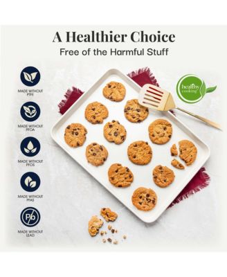 Hammered Cream 15-Piece Nonstick Cookware and Bakeware Set