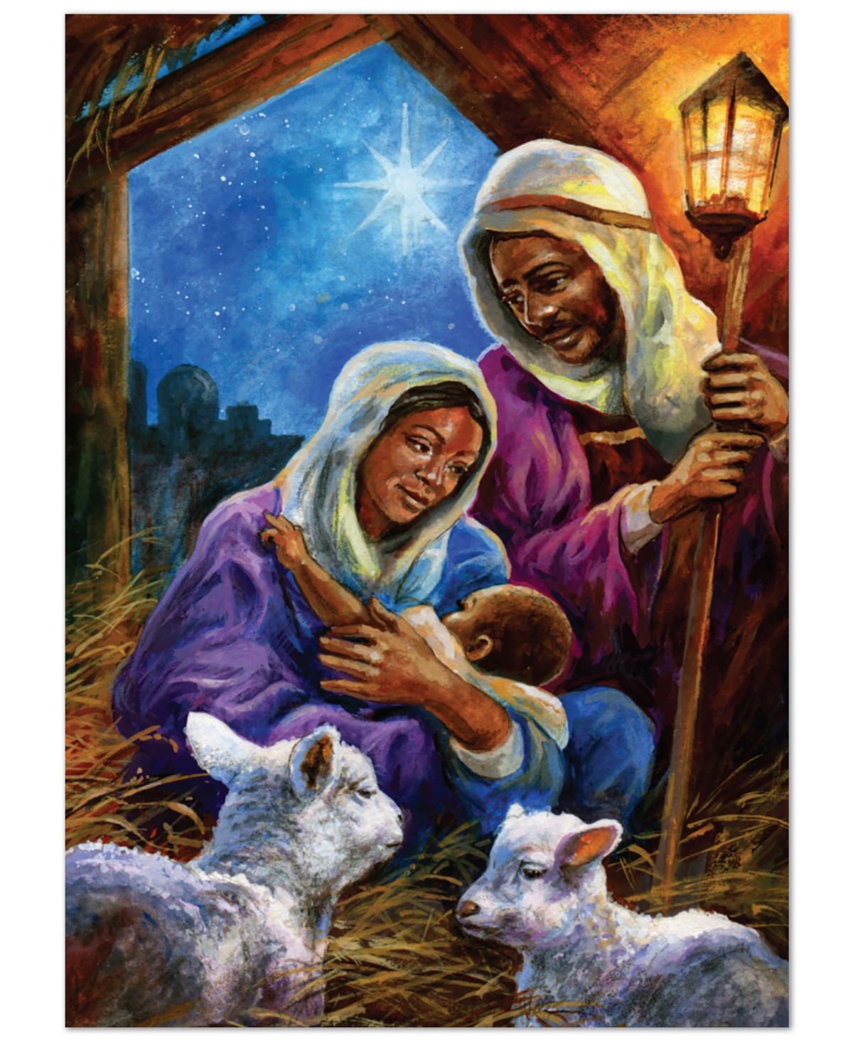 Masterpiece Studios Nativity With Animals Holiday Boxed Cards In No Color