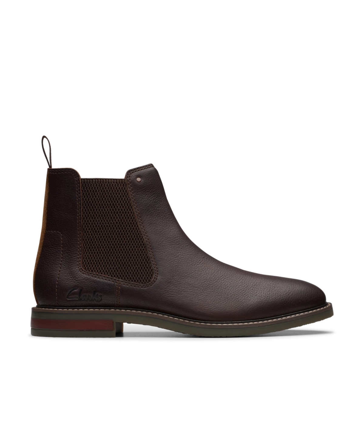 Clarks Collection Men's Jaxen Easy Boots In Brown Tumbled Leather