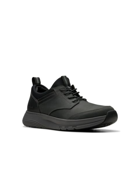 Мужские кроссовки Clarks Collection Motion Trek EZ, цвет: Чёрный кожаный