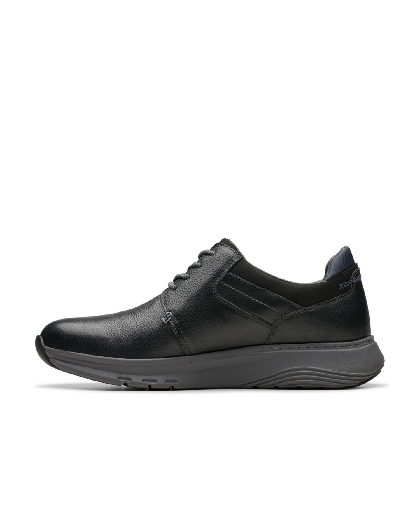 Мужские кроссовки Clarks Collection Motion Trek PT, цвет: Чёрный кожаный — фото 6