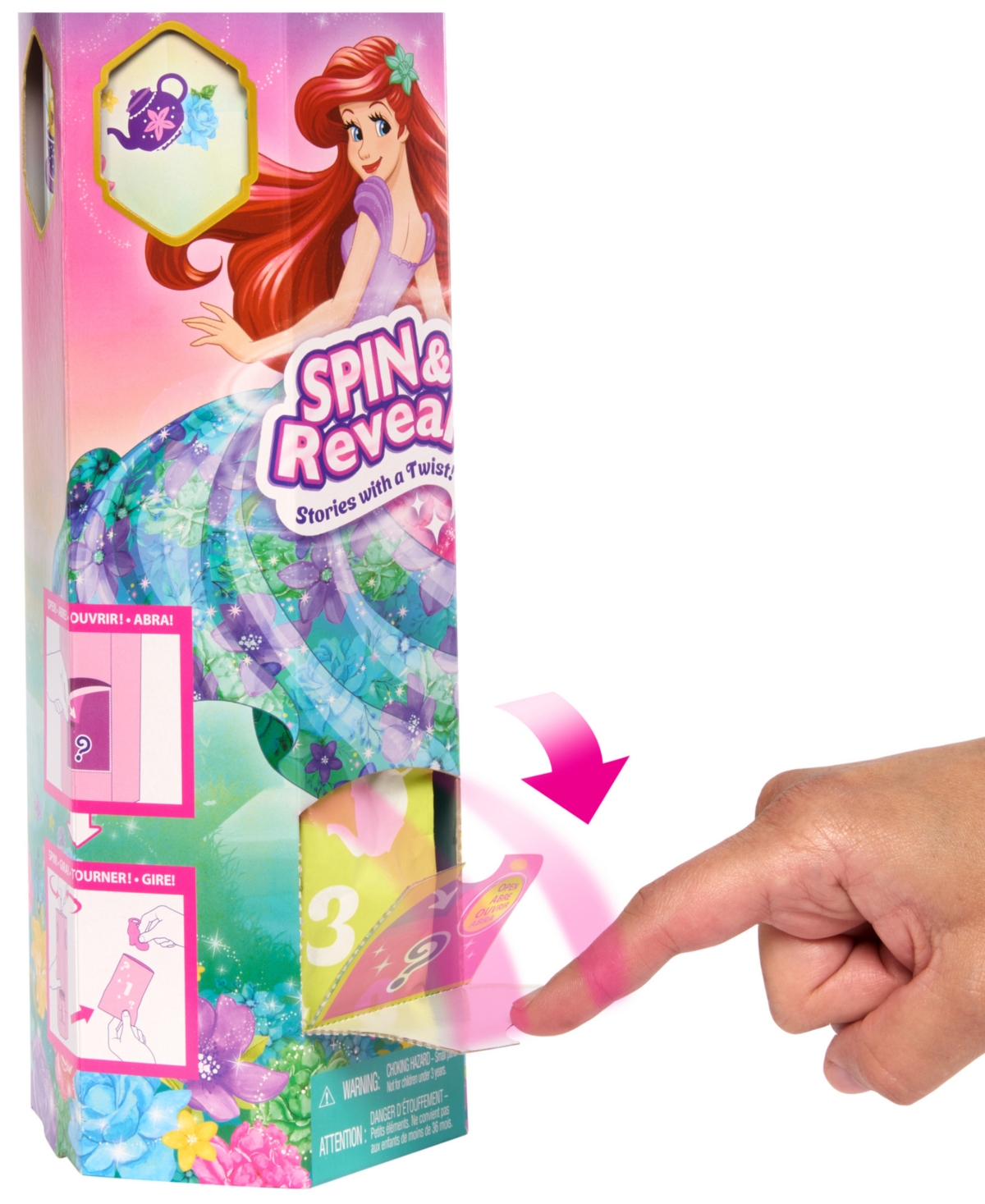 Shop Disney Princess Spin Reveal Ariel Fashion Doll Accessories With 11 Surprises In Multi-color
