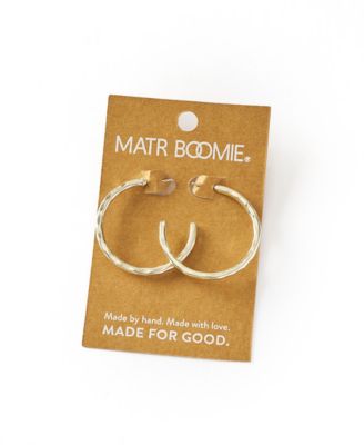 Bhavani Hammered Hoop Earrings