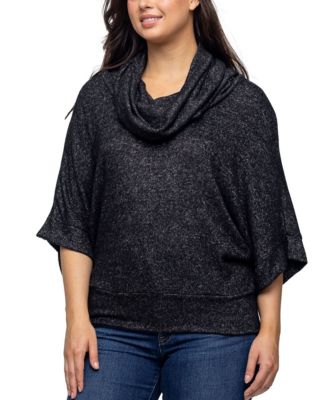 Women's Cowl Neck Dolman Sleeve Sweater Top