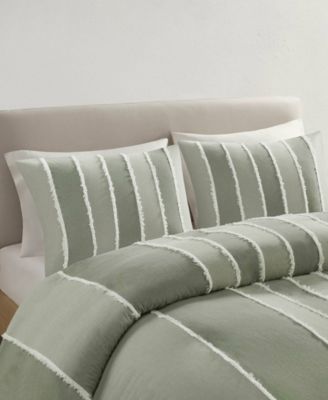 Striped Shay 3-Pc. Duvet Cover Set, Full/Queen