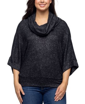 Women's Cowl Neck Dolman Sleeve Sweater Top