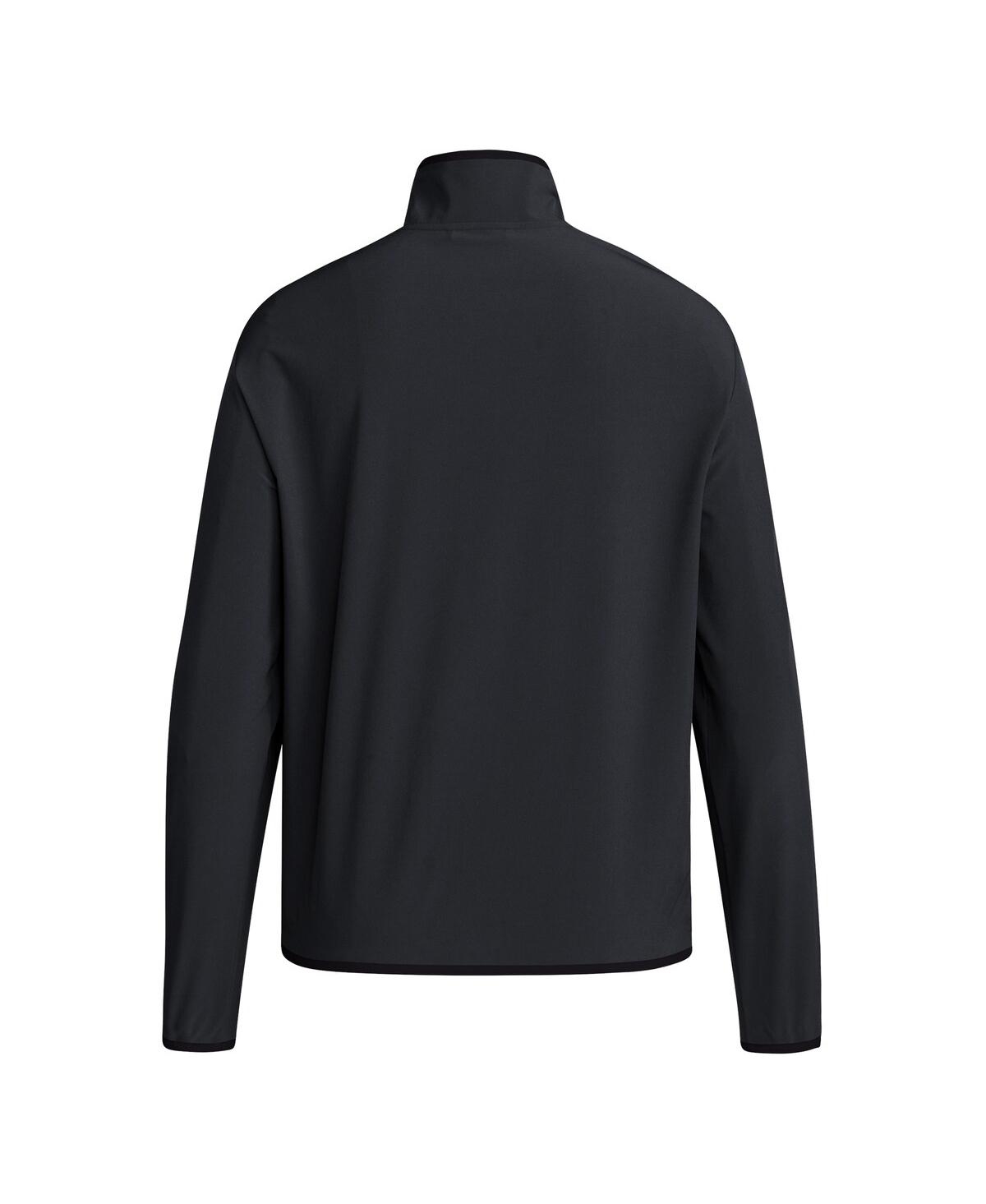 Adidas Men'sTexas Tech Red Raiders 2024 Coaches Sideline Long Sleeve Quarter-Zip Top - Black