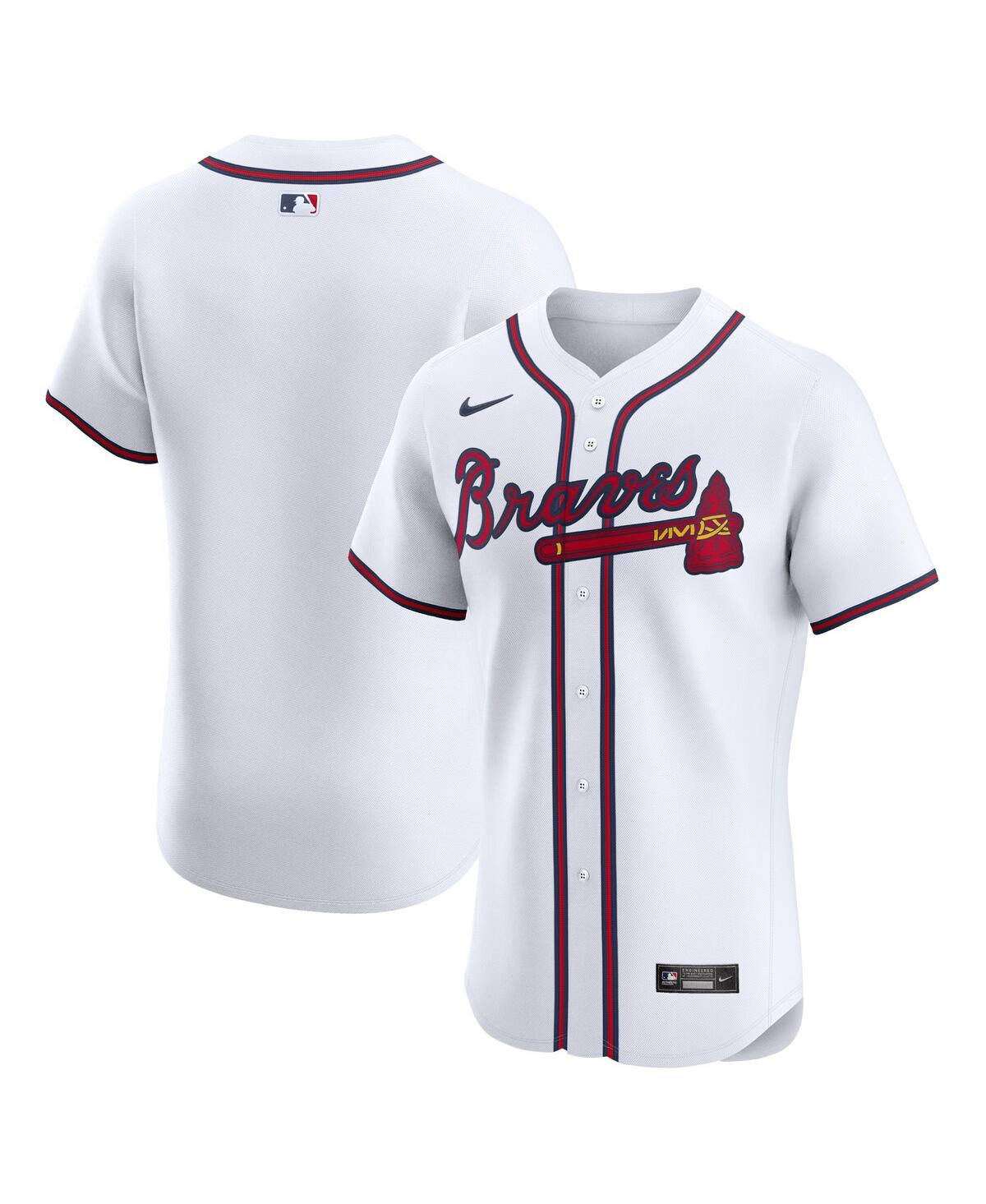 Nike Men'sAtlanta Braves Home Elite Jersey - White
