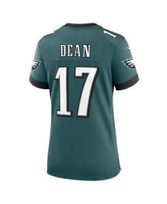 Women's Nakobe Dean Midnight Green Philadelphia Eagles Team Game Jersey