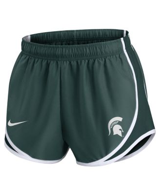 Women's Green Michigan State Spartans Primetime Tempo Performance Shorts