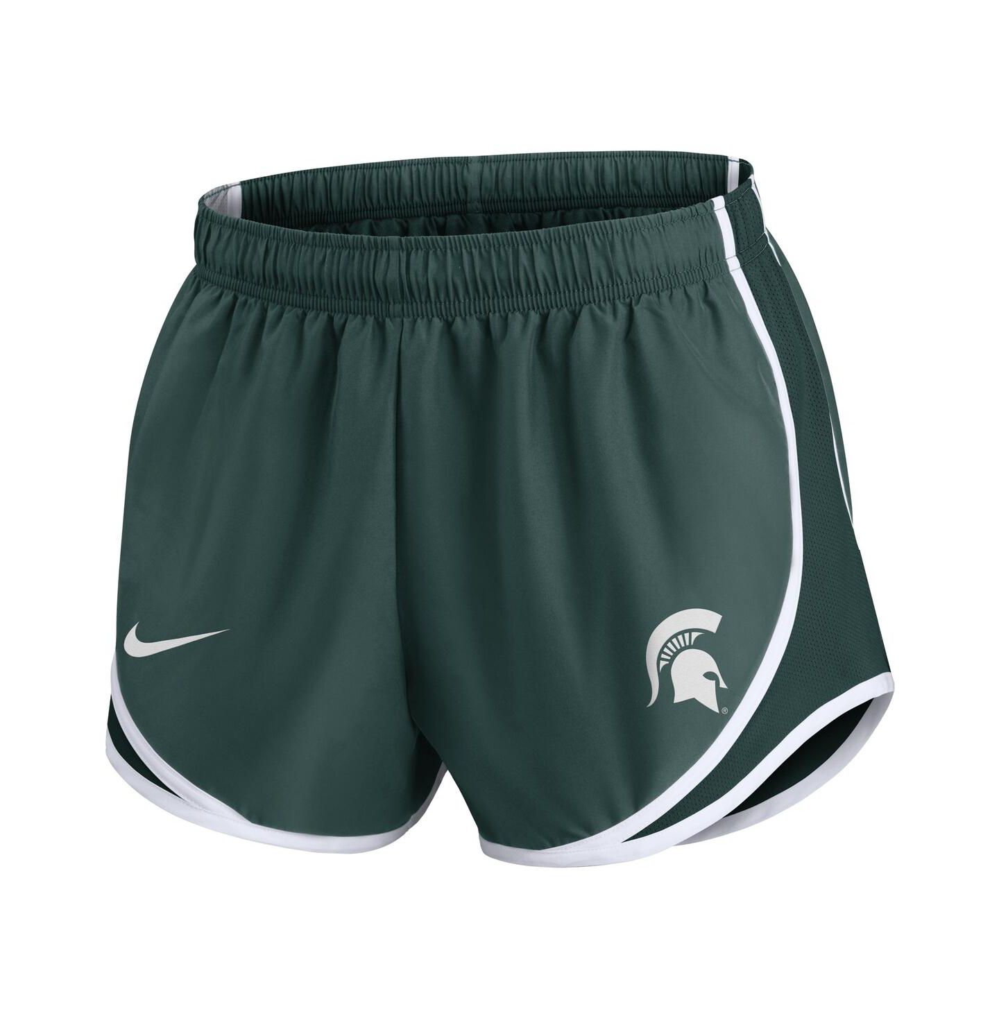 Женские шорты Nike Green Michigan State Spartans Primetime Tempo Performance — фото 2