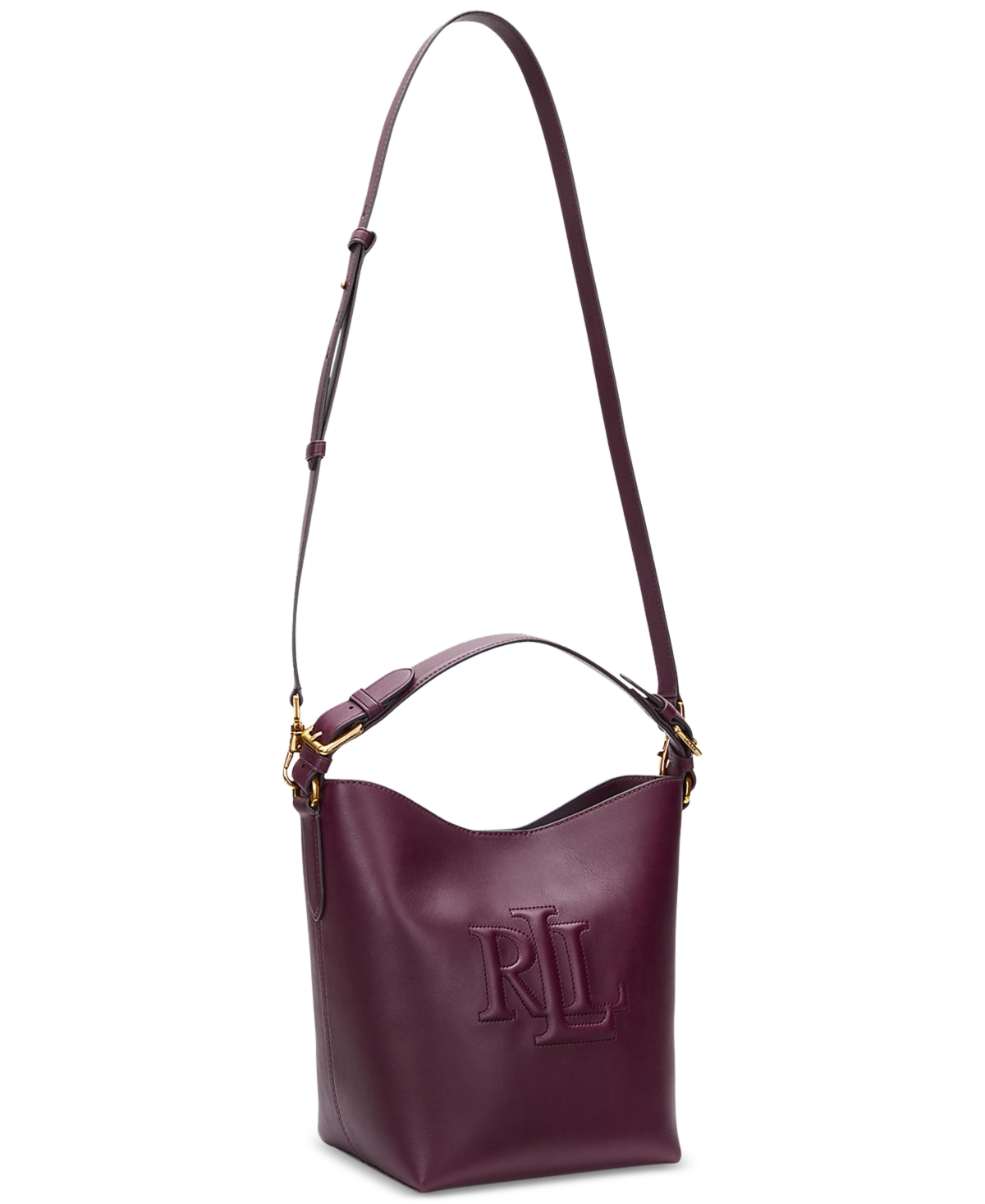 Lauren Ralph Lauren Leather Medium Witley Bucket Bag