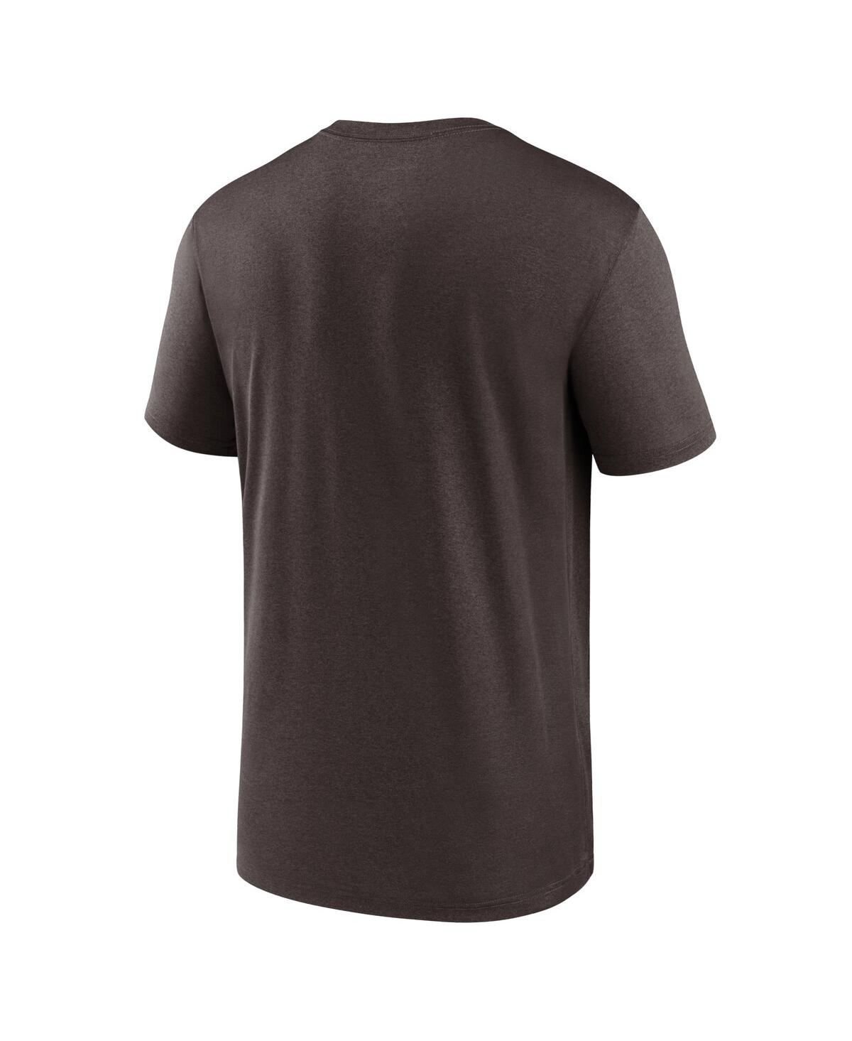 Nike Brown Cleveland Browns Primetime Wordmark Essential T-shirt In Black