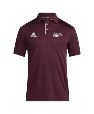 Men's Maroon Mississippi State Bulldogs 2024 Coaches AEROREADY Polo