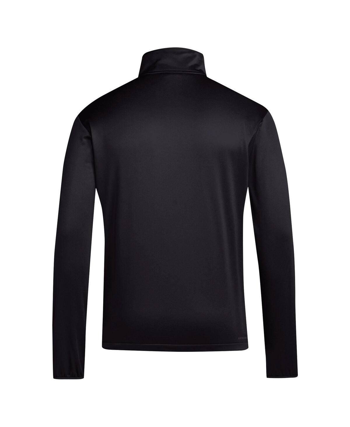 Adidas Men'sMiami Hurricanes Coaches Sideline Quarter-Zip Top - Black