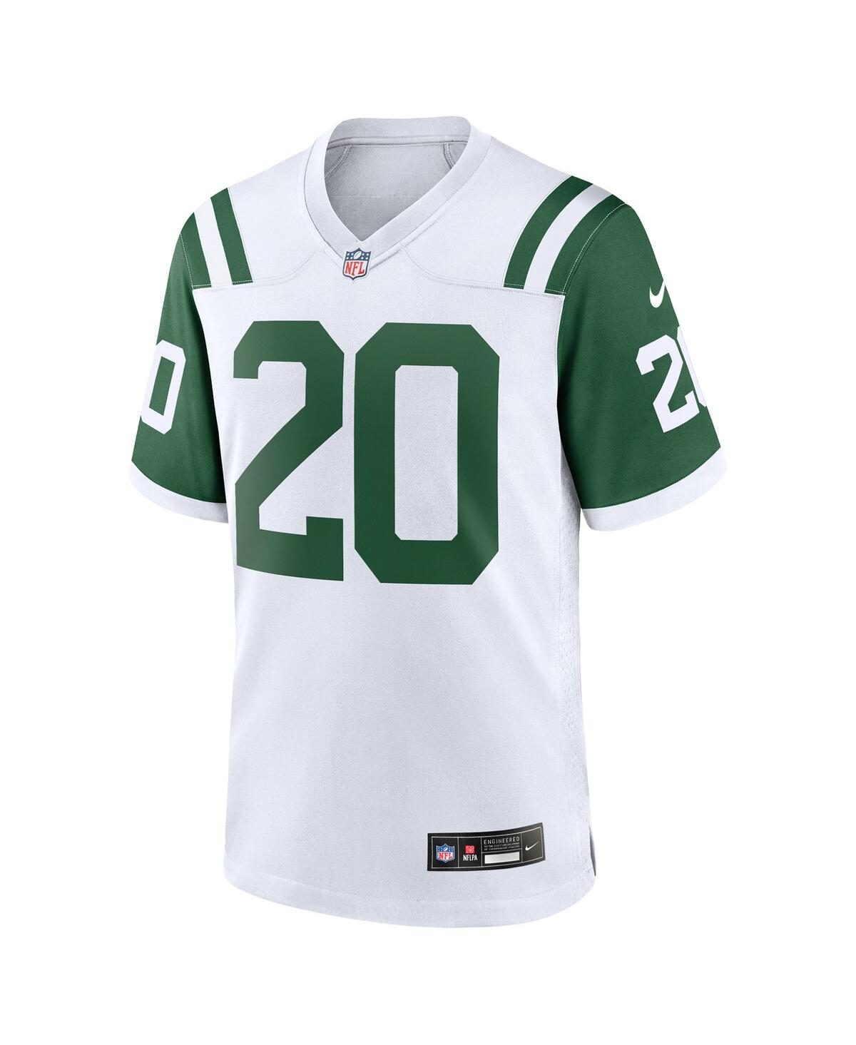 Nike Men's Breece HallNew York Jets Classic Alternate Game Jersey - White, Green