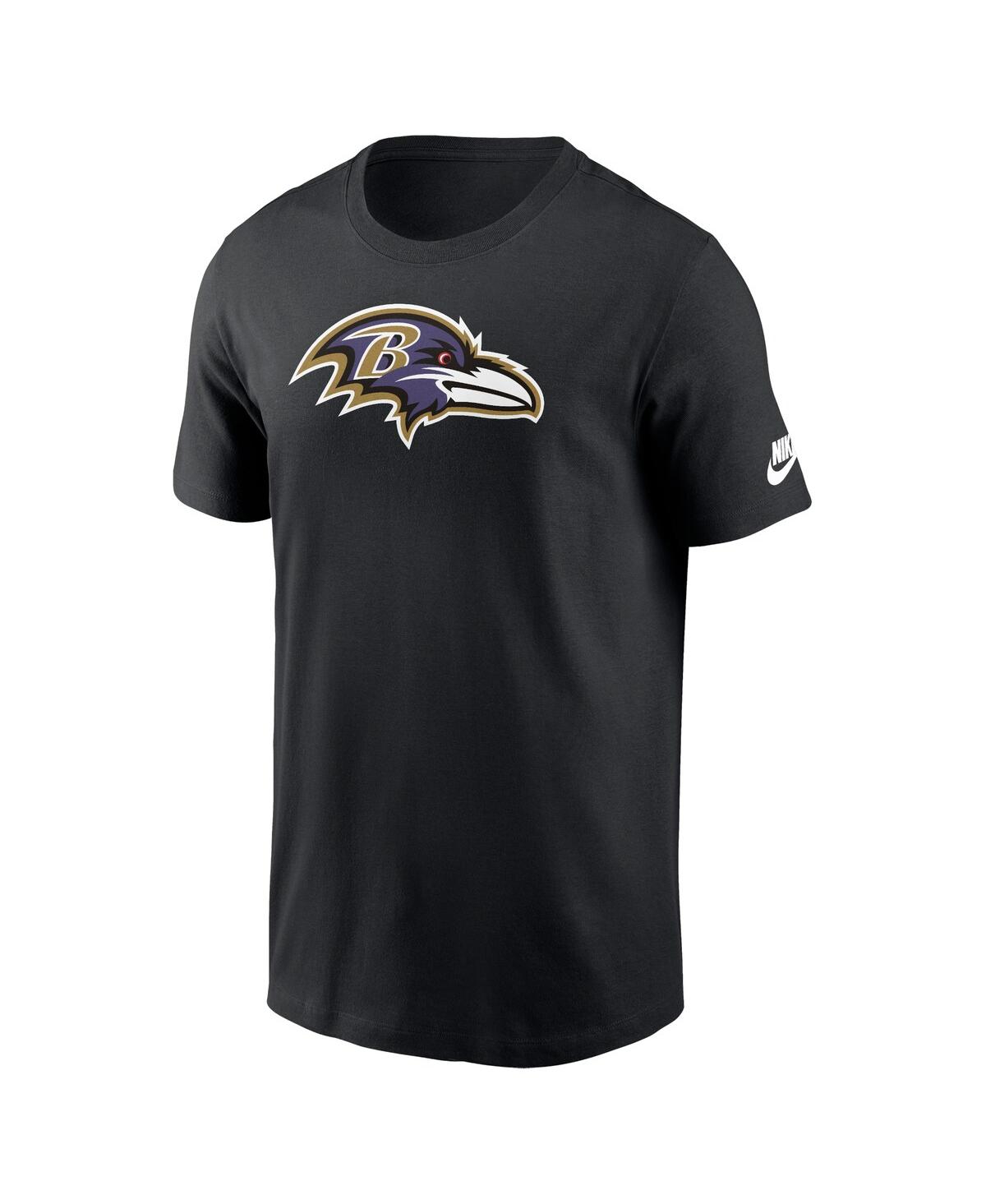 Nike Men'sBaltimore Ravens Rewind Logo Essential T-Shirt - Black