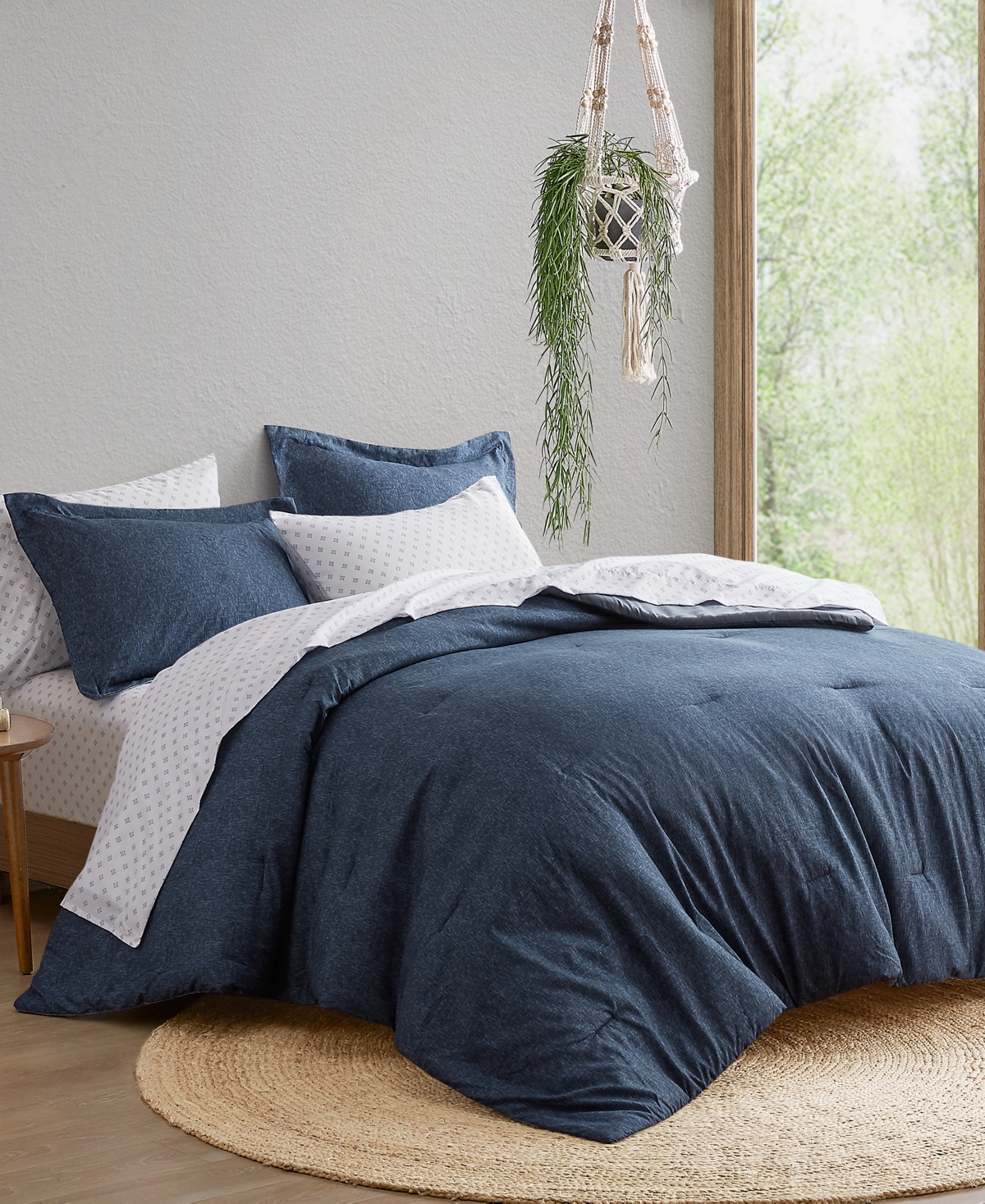 510 Design Camden Chambray 5-piece.comforter Set, Twin/twin Xl In Navy
