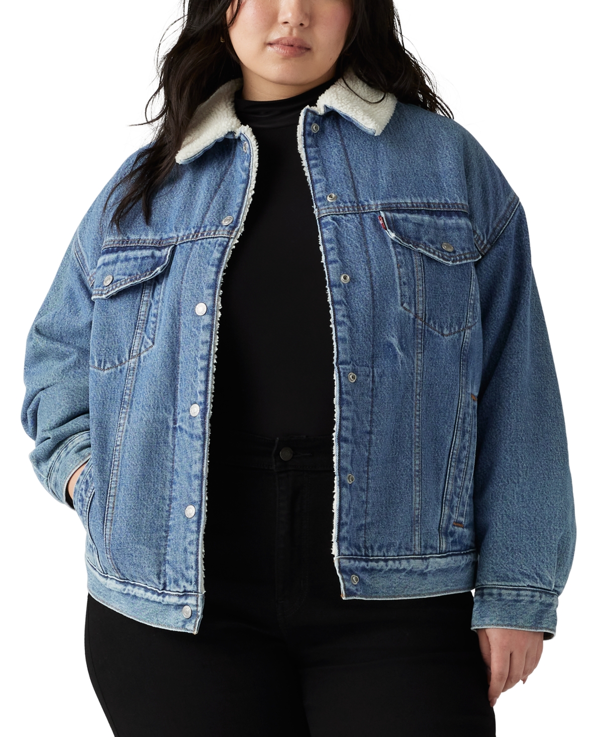 Levi's '90s Sherpa Trucker Jacket (plus Size) In Inner Adventure