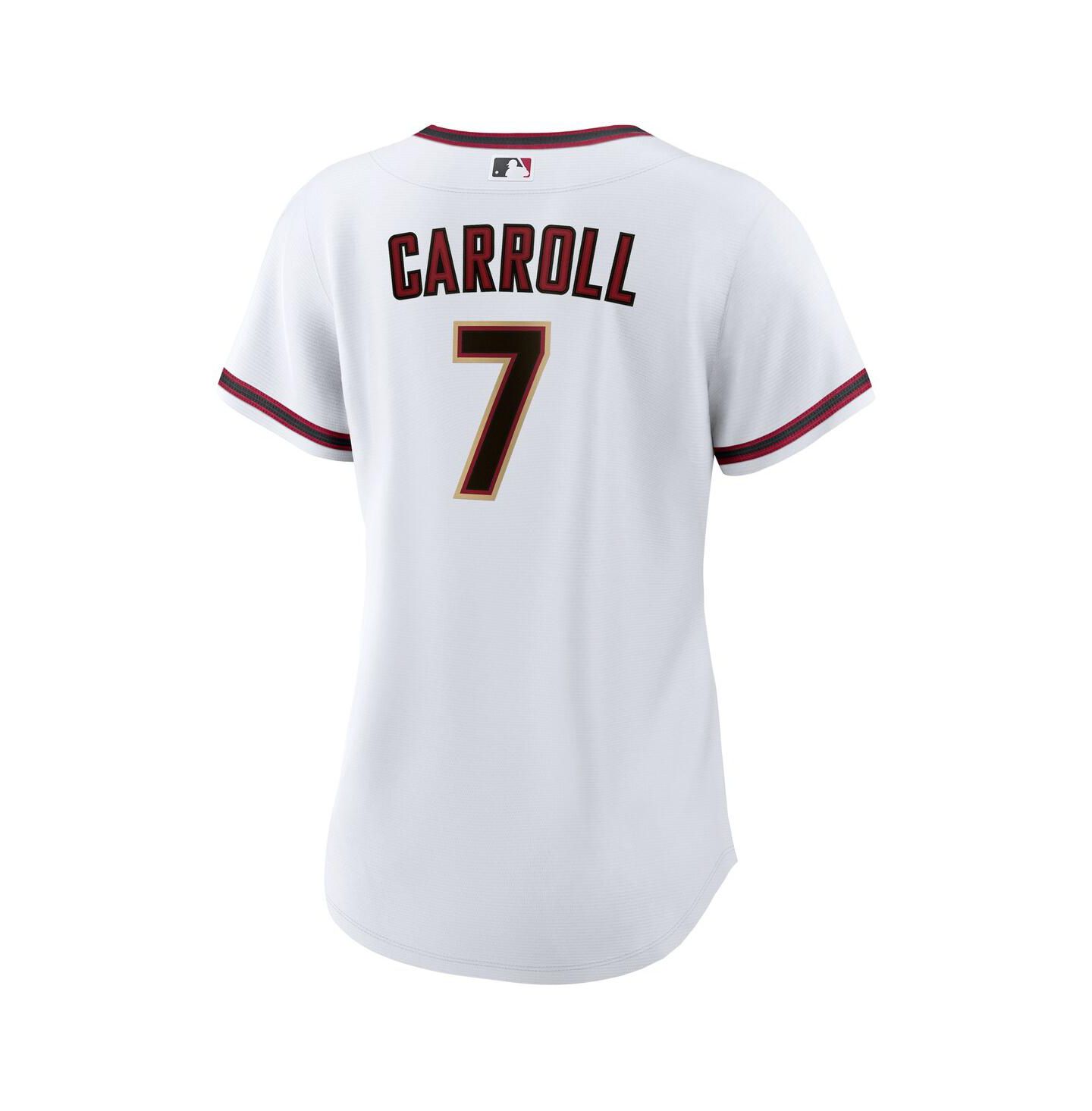 Женский топ Nike Corbin Carroll White Arizona Diamondbacks Home Replica Player Jersey — фото 3