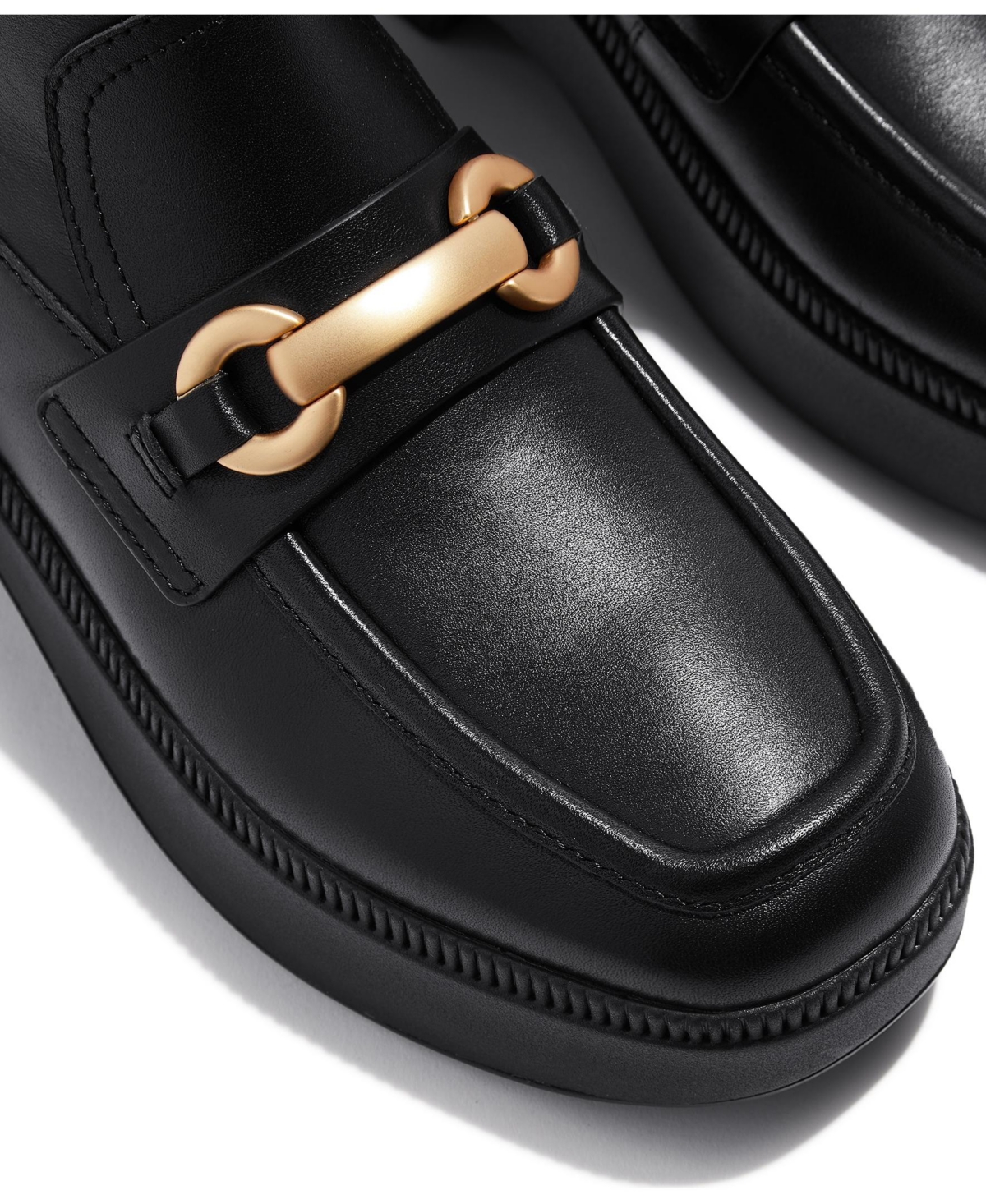 Fitflop Women's F-luma Chunky Snaffle Square Toe Ankle Boots In Black