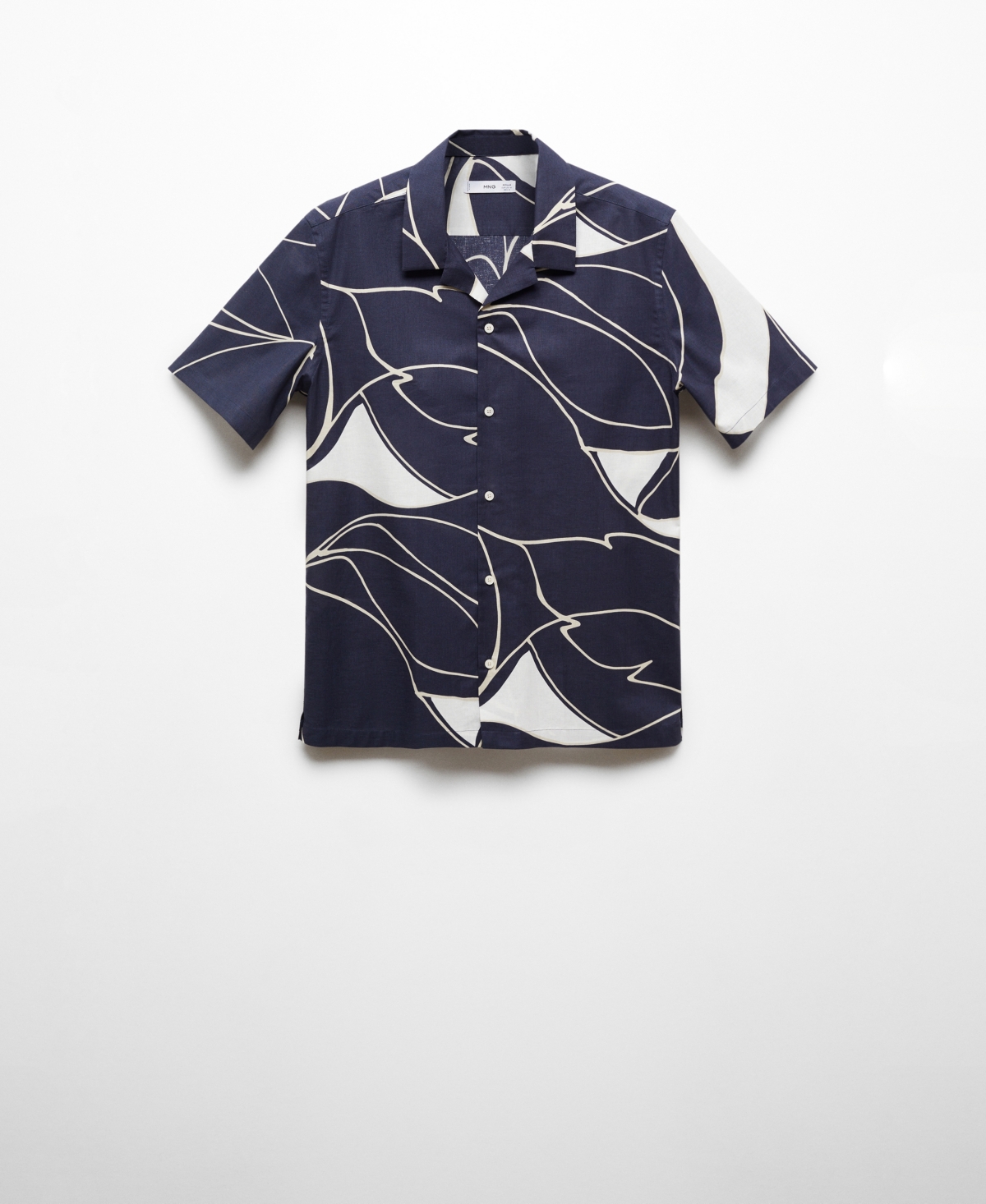 Mango Men's Cotton Printed Shirt