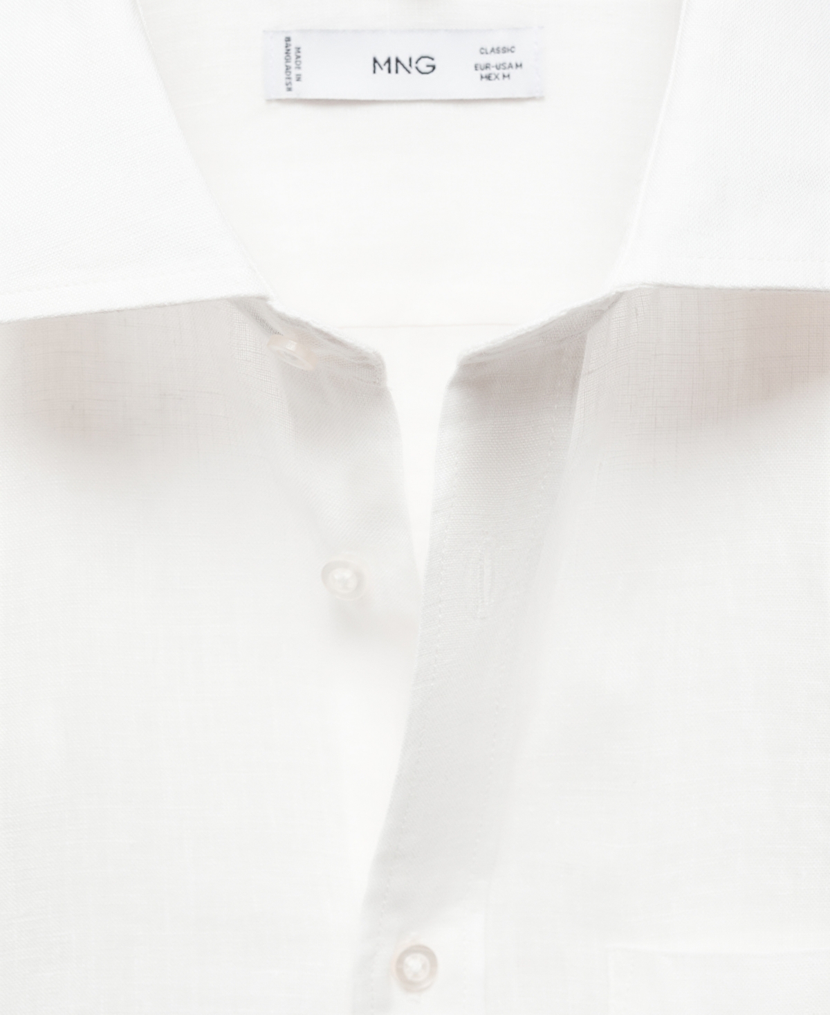 Mango Men's 100% Linen Slim-Fit Shirt