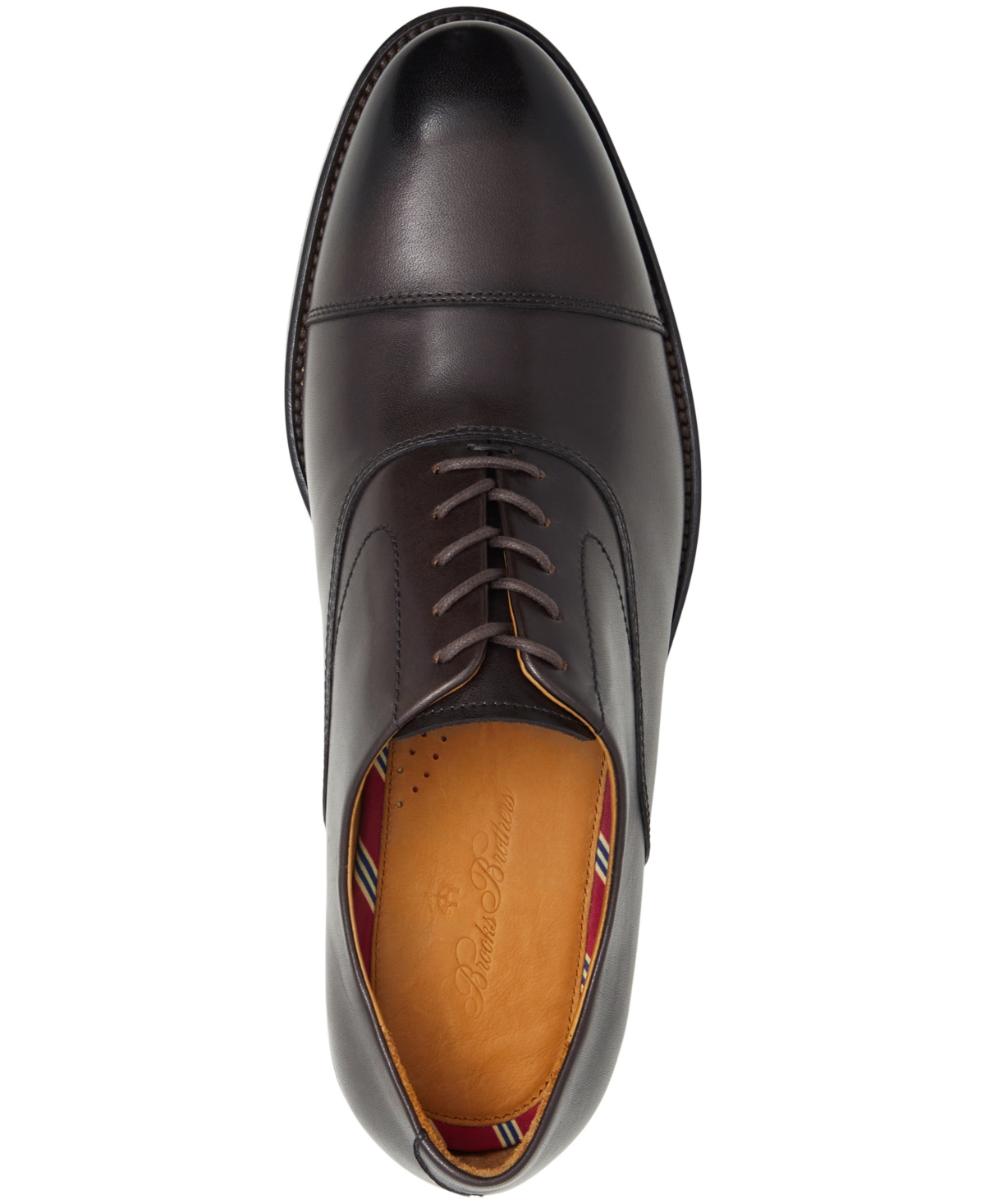 Brooks Brothers Men's Carnegie Lace Up Oxfords In Dark Brown