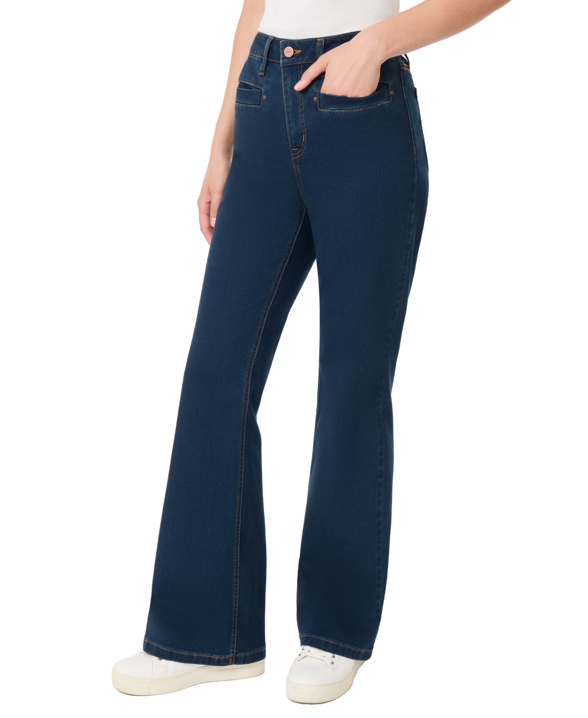 Jones New York Women's Lexington Flare Jeans with Welt Pockets